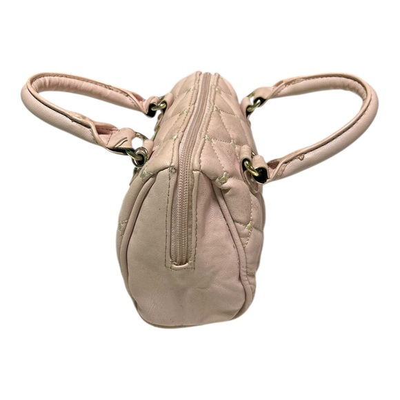 LUV Betsey by Betsey Johnson Mini Pink Quilted Bag Satchel 7” x 5" - Picture 2 of 6